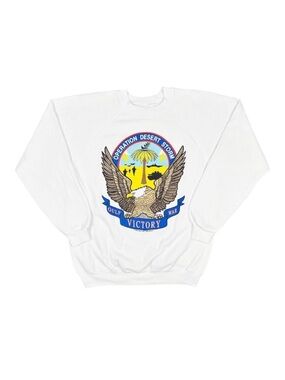 Vintage 90’s Hanes Operation Desert Storm Crew Neck Sweatshirt - Size Large
